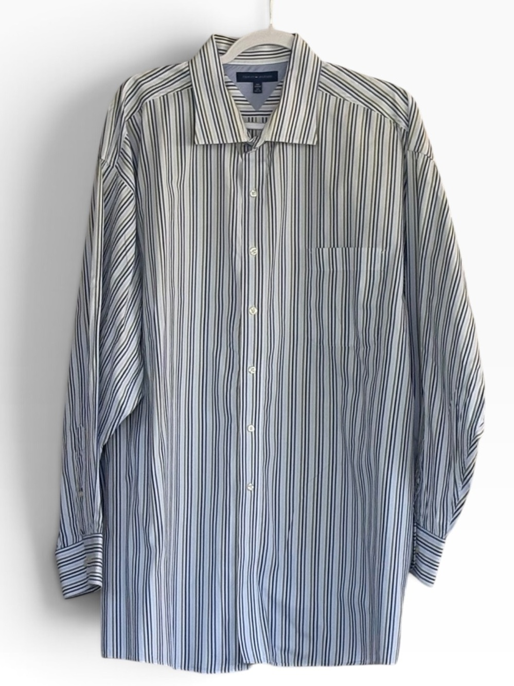 Tommy Hilfiger Striped Long Sleeves Button Down Shirt Size 20
